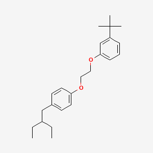 molecular formula C24H34O2 B12801461 Benzene, 1-(1,1-dimethylethyl)-3-(2-(4-(2-ethylbutyl)phenoxy)ethoxy)- CAS No. 125796-96-5