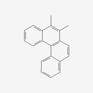 molecular formula C20H16 B12801483 Benzo(c)phenanthrene, dimethyl- CAS No. 90118-61-9