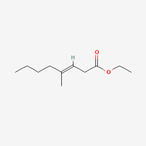 molecular formula C11H20O2 B12801619 Ethyl (E)-4-methyl-oct-3-enoate CAS No. 85554-67-2