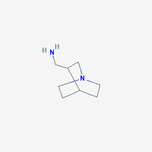molecular formula C8H16N2 B1280166 {1-Azabicyclo[2.2.2]octan-3-yl}methanamine CAS No. 75936-99-1