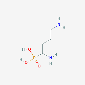 molecular formula C4H13N2O3P B12801662 (1,4-Diaminobutyl)phosphonic acid CAS No. 20820-73-9
