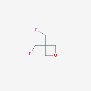 molecular formula C5H8F2O B1280168 3,3-Bis(fluoromethyl)oxetane CAS No. 338-61-4