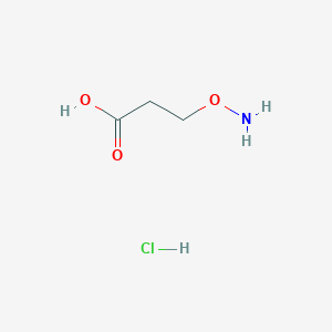 molecular formula C3H8ClNO3 B1280172 3-(Aminooxy)propanoic acid hydrochloride CAS No. 5251-77-4