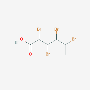 molecular formula C6H8Br4O2 B12801724 Tetrabromosorbic acid CAS No. 62284-99-5