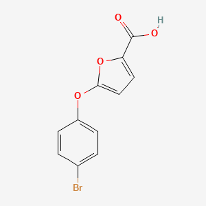 molecular formula C11H7BrO4 B1280174 5-(4-Bromophenoxy)furan-2-carboxylic acid CAS No. 73420-68-5