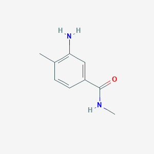 molecular formula C9H12N2O B1280178 3-amino-N,4-dimethylbenzamide CAS No. 54884-19-4