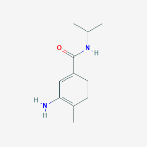 molecular formula C11H16N2O B1280180 3-氨基-N-异丙基-4-甲基苯甲酰胺 CAS No. 76765-62-3