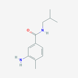 molecular formula C12H18N2O B1280181 3-Amino-N-isobutyl-4-methylbenzamide CAS No. 76765-64-5