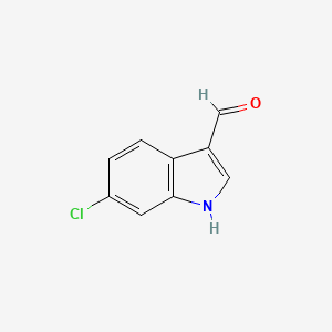 molecular formula C9H6ClNO B1280195 6-氯-1H-吲哚-3-甲醛 CAS No. 703-82-2