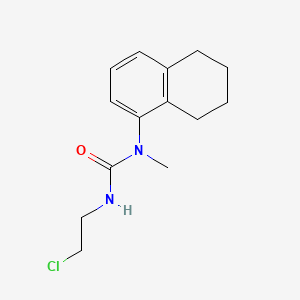 molecular formula C14H19ClN2O B12801995 Urea, 3-(2-chloroethyl)-1-methyl-1-(5,6,7,8-tetrahydro-1-naphthyl)- CAS No. 102433-58-9