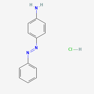 molecular formula C12H12ClN3 B1280200 4-Aminoazobenzene hydrochloride CAS No. 3457-98-5