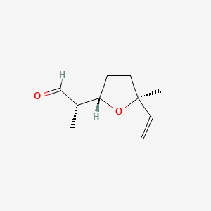 molecular formula C10H16O2 B12802007 (2S,2'S,5'S)-Lilac aldehyde CAS No. 53447-45-3