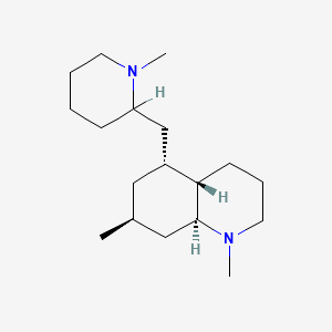 molecular formula C18H34N2 B12802009 N,N'-Dimethylphlegmarine CAS No. 66834-90-0