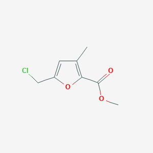molecular formula C8H9ClO3 B1280201 Methyl 5-(chloromethyl)-3-methylfuran-2-carboxylate CAS No. 34878-06-3