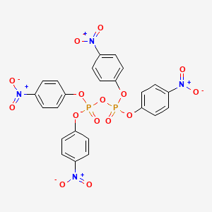 molecular formula C24H16N4O15P2 B12802038 Tetrakis(4-(hydroxy(oxido)amino)phenyl) diphosphate CAS No. 52625-61-3