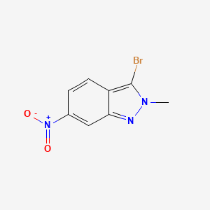 molecular formula C8H6BrN3O2 B1280207 3-溴-2-甲基-6-硝基-2H-吲唑 CAS No. 74209-41-9