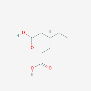 molecular formula C9H16O4 B12802087 3-(Propan-2-yl)hexanedioic acid CAS No. 10347-87-2
