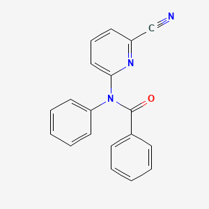molecular formula C19H13N3O B12802150 N-(6-Cyano-2-pyridinyl)-N-phenylbenzamide CAS No. 58254-72-1