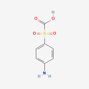 molecular formula C7H7NO4S B12802208 (4-Aminophenyl)sulfanecarboxylic acid dioxide CAS No. 6336-67-0