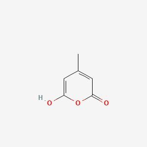 molecular formula C6H6O3 B12802217 6-Hydroxy-4-methyl-2H-pyran-2-one CAS No. 67116-20-5