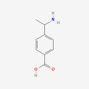 molecular formula C9H11NO2 B1280224 4-(1-Aminoethyl)benzoic acid CAS No. 28357-95-1