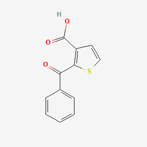 molecular formula C12H8O3S B12802261 2-Benzoyl-3-thiophenecarboxylic acid CAS No. 30011-75-7