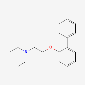 molecular formula C18H23NO B12802268 2-(2-Biphenylyloxy)triethylamine CAS No. 1679-67-0