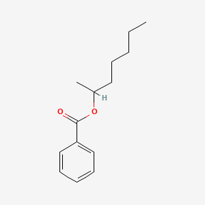 molecular formula C14H20O2 B12802272 2-Heptanol, benzoate CAS No. 6624-59-5