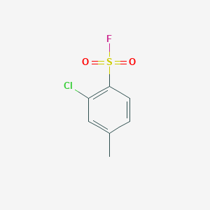 molecular formula C7H6ClFO2S B12802290 2-Chloro-4-methylbenzenesulfonyl fluoride CAS No. 25300-23-6