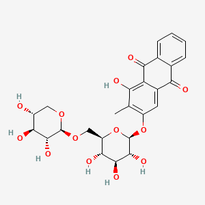 molecular formula C26H28O13 B12802318 Rubiadinprimeveroside CAS No. 26388-47-6