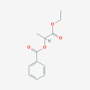 molecular formula C12H14O4 B12802331 1-Ethoxy-1-oxopropan-2-yl benzoate CAS No. 52298-33-6