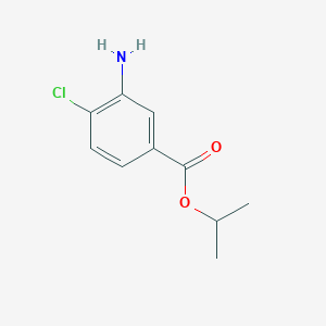 molecular formula C10H12ClNO2 B1280237 Isopropyl 3-amino-4-chlorobenzoate CAS No. 343773-02-4