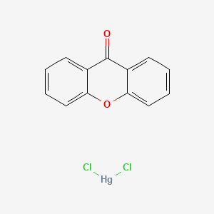 molecular formula C13H8Cl2HgO2 B12802370 Dichloromercury; xanthen-9-one CAS No. 6325-96-8