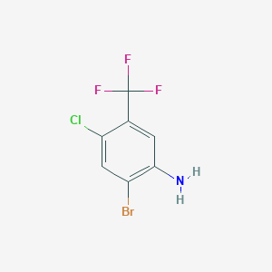 molecular formula C7H4BrClF3N B1280244 2-溴-4-氯-5-(三氟甲基)苯胺 CAS No. 193090-44-7