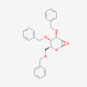 molecular formula C27H28O5 B128025 1,2-Anhydro-3,4,6-tri-O-benzyltalopyranose CAS No. 148888-66-8