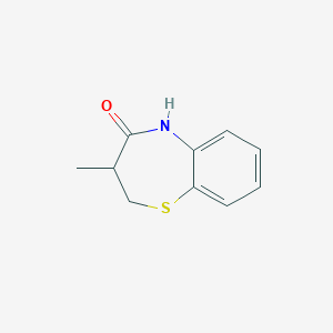 molecular formula C10H11NOS B1280251 3-Methyl-2,3,4,5-tetrahydro-1,5-benzothiazepin-4-one CAS No. 6516-91-2