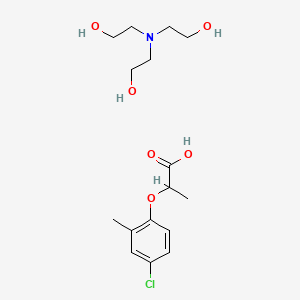 molecular formula C16H26ClNO6 B12802564 Mecoprop-trolamine CAS No. 97635-48-8