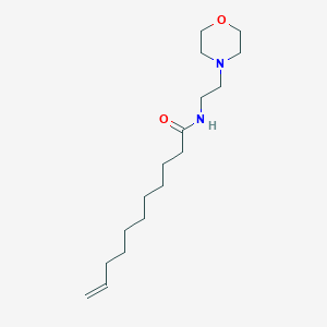 molecular formula C17H32N2O2 B12802565 N-(2-Morpholinoethyl)-10-undecenamide CAS No. 102613-07-0
