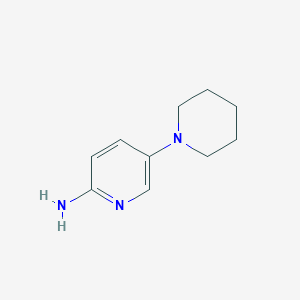 molecular formula C10H15N3 B1280261 5-(Piperidin-1-YL)pyridin-2-amine CAS No. 94924-94-4