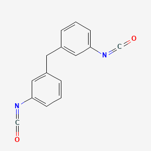 molecular formula C15H10N2O2 B12802628 Benzene, 1,1'-(1,2-ethanediyl)bis(3-isocyanato- CAS No. 71866-00-7