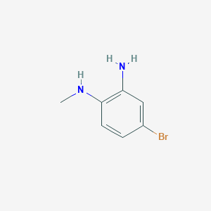 molecular formula C7H9BrN2 B1280263 4-Bromo-N1-methylbenzene-1,2-diamine CAS No. 69038-76-2