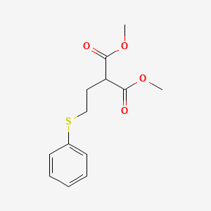 molecular formula C13H16O4S B12802663 Dimethyl (2-(phenylthio)ethyl)malonate CAS No. 84803-47-4