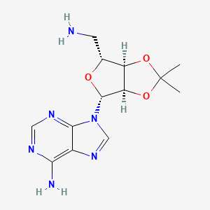molecular formula C13H18N6O3 B1280268 5'-氨基-5'-脱氧-2',3'-O-(1-甲基乙基亚甲基)-腺苷 CAS No. 21950-36-7