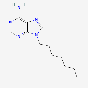 molecular formula C12H19N5 B12802727 9-Heptyl-9H-purin-6-amine CAS No. 2715-73-3