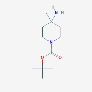 molecular formula C11H22N2O2 B1280273 Tert-butyl 4-amino-4-methylpiperidine-1-carboxylate CAS No. 343788-69-2