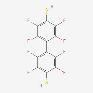 molecular formula C12H2F8S2 B12802752 Octafluoro-4,4'-biphenyldithiol CAS No. 21386-21-0