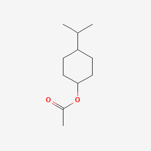 molecular formula C11H20O2 B12802754 Cyclohexanol, 4-(1-methylethyl)-, acetate, cis- CAS No. 15876-32-1