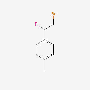 molecular formula C9H10BrF B1280278 1-(2-Bromo-1-fluoroethyl)-4-methylbenzene CAS No. 66472-41-1