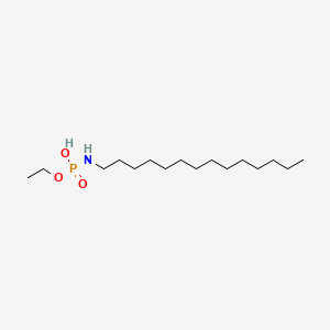 molecular formula C16H36NO3P B12802820 Ethyl myristylphosphoramidate CAS No. 45261-94-7