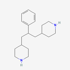 molecular formula C19H30N2 B12802838 1,3-Di(4-piperidyl)-2-phenylpropane CAS No. 5215-73-6